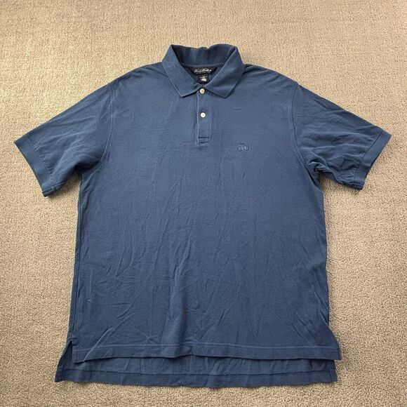 Brooks Brothers Polo Shirt Adult Large Blue Short Sleeve Casual Preppy Men's - Picture 1 of 14